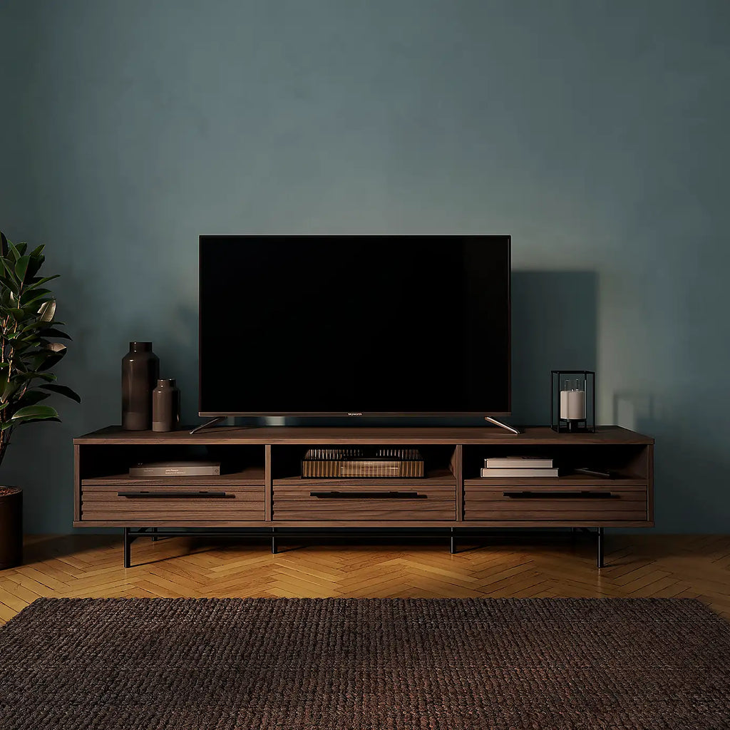Mango Wood-Effect TV Unit