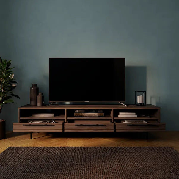 Mango Wood-Effect TV Unit