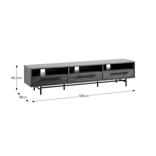 Mango Wood-Effect TV Unit