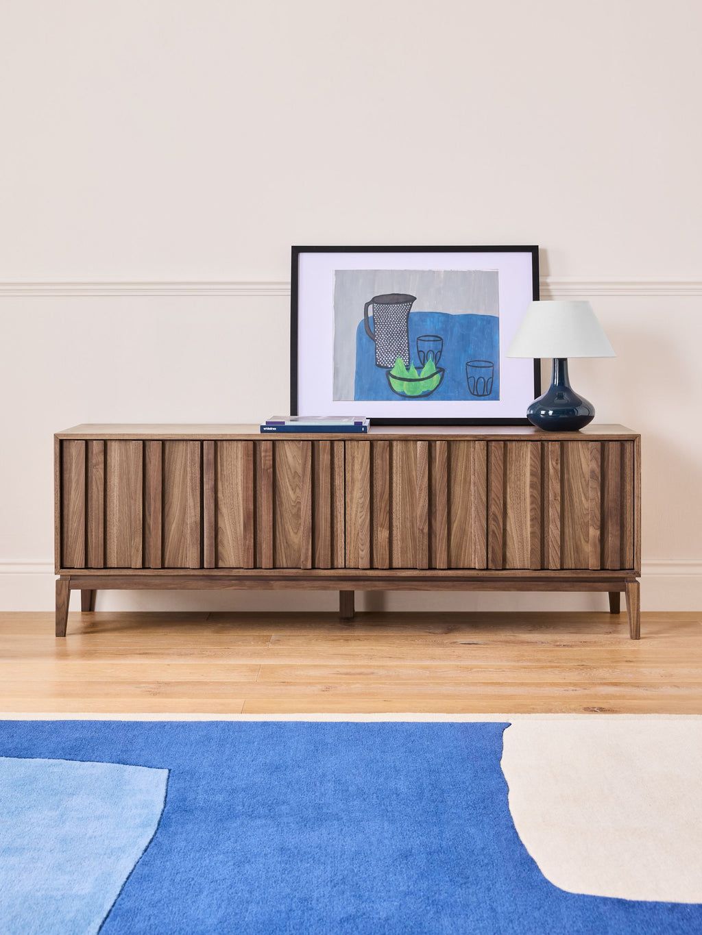 Belgrave Wide TV Unit in Walnut – view 1