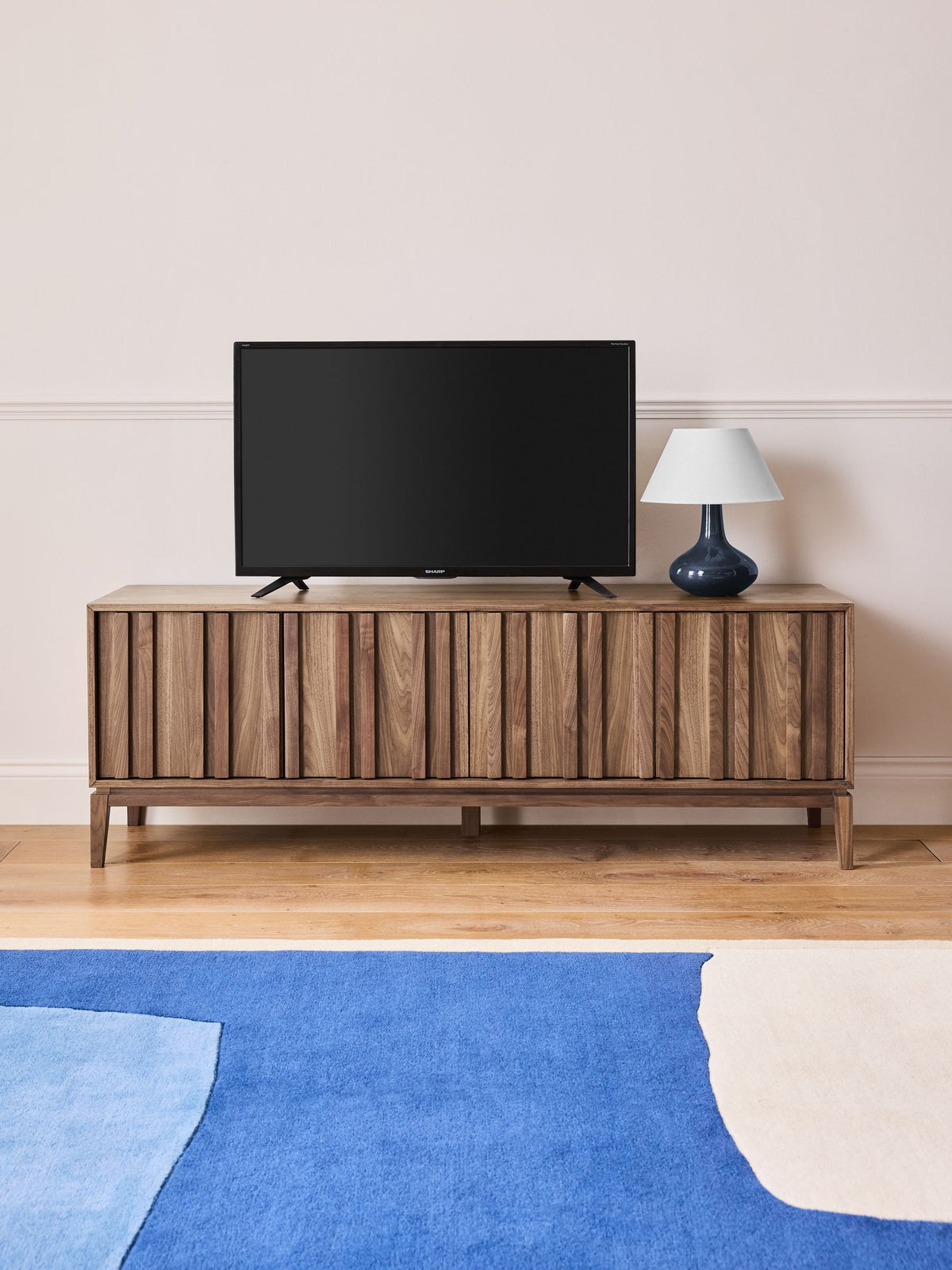 Belgrave Wide TV Unit in Walnut – view 2