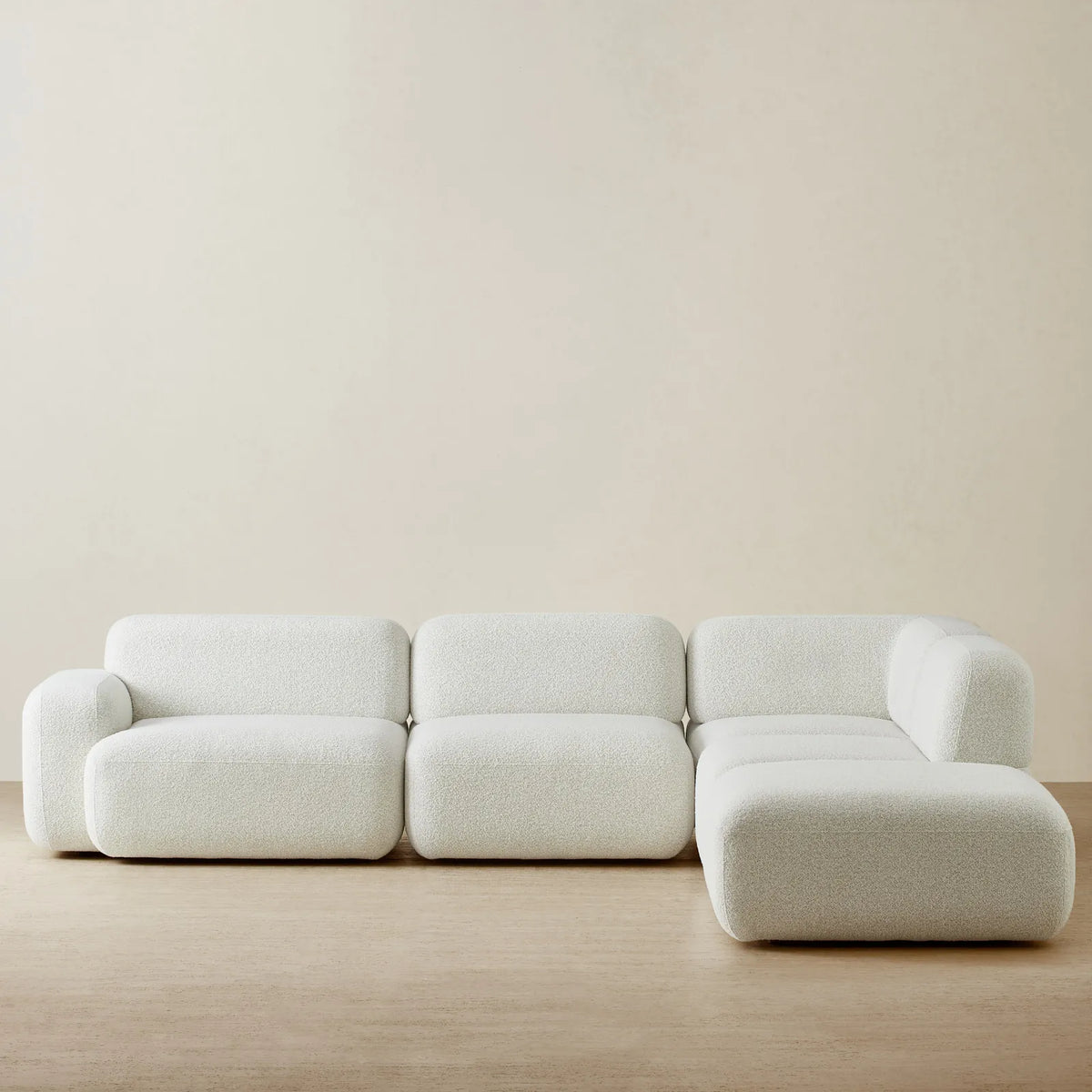 Capri Five-Piece Sofa – Stone White — retailer design reference