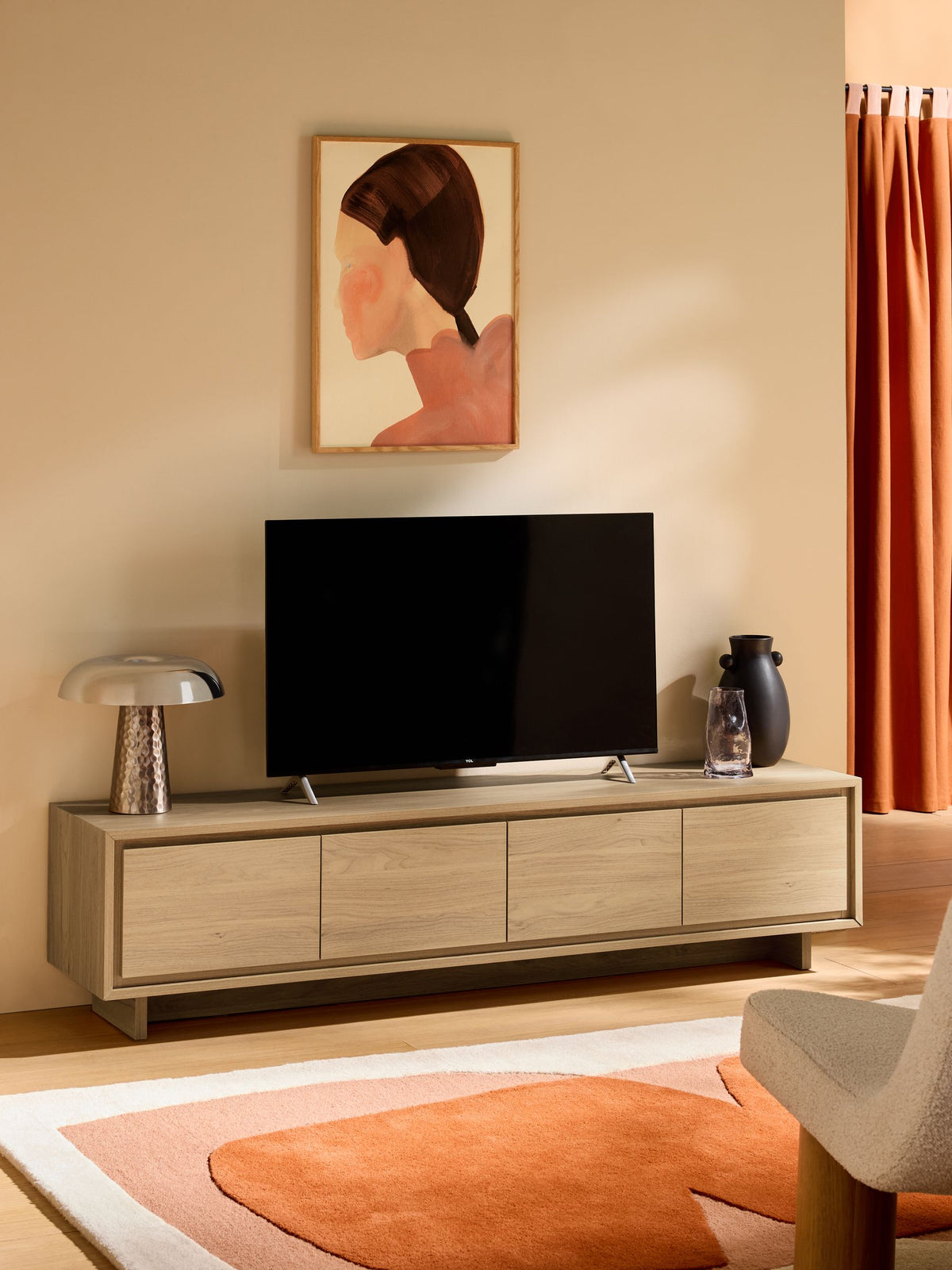 Kaci TV Unit in Oak Effect – view 2