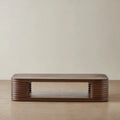 Ophelia Curved Coffee Table – Smoky Walnut — retailer design reference