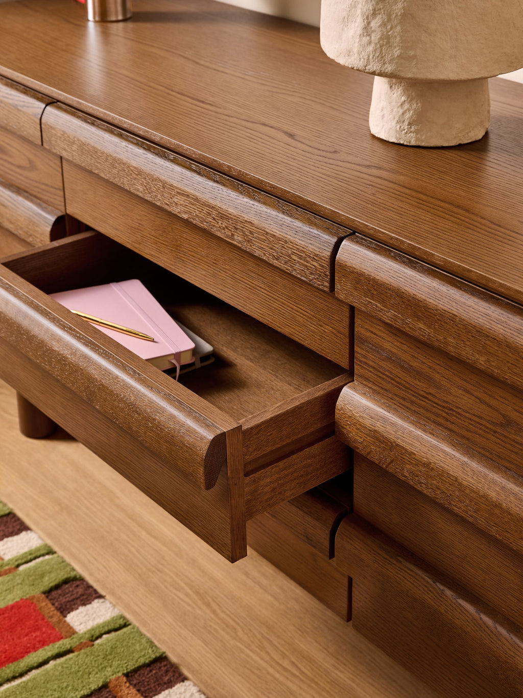 Plinth Large Sideboard in Oak – view 2