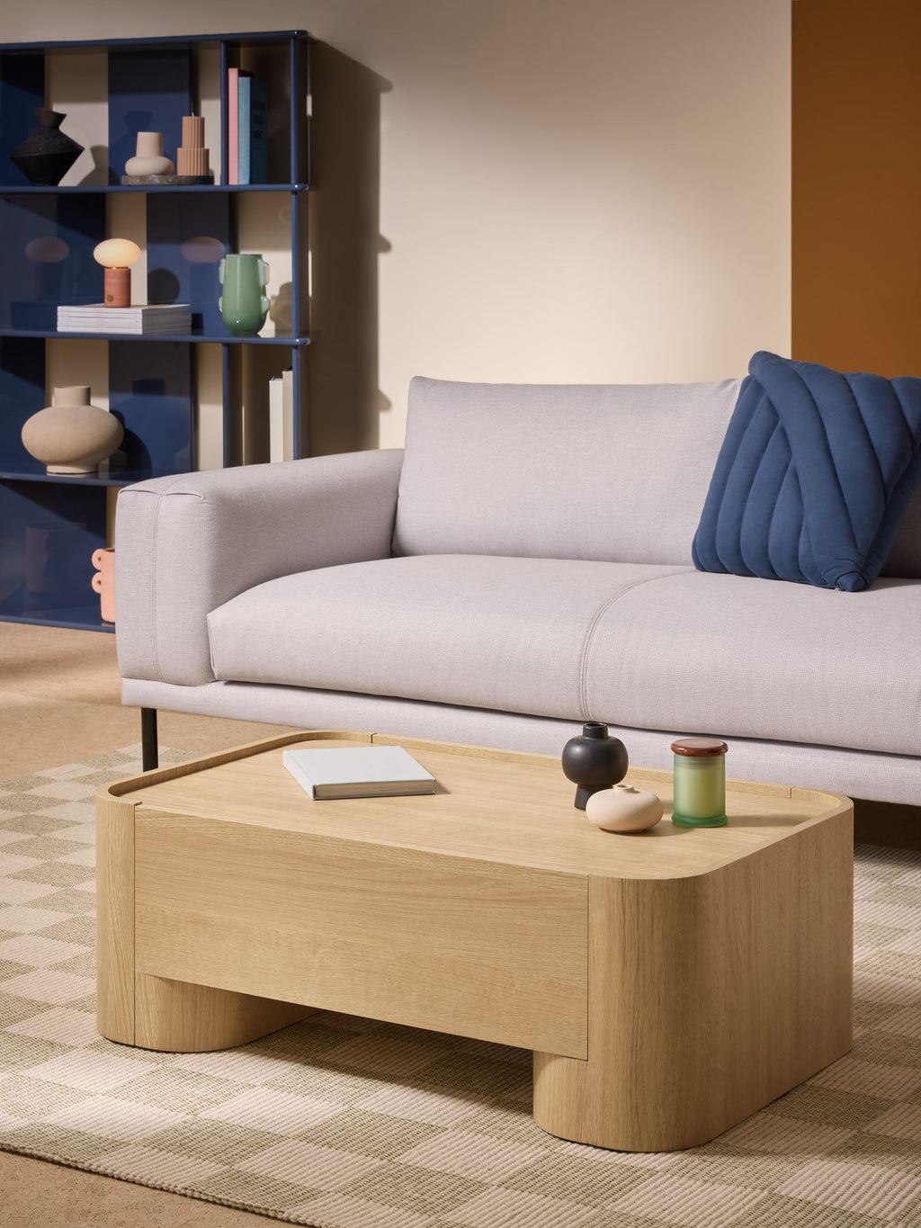 Kain Storage Coffee Table in Light Oak Effect — image 1