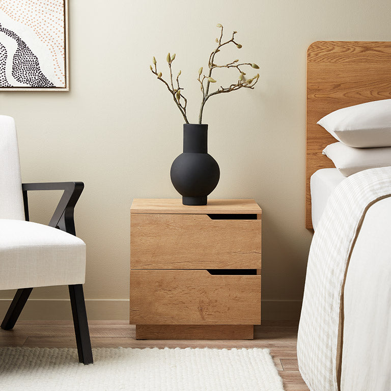 Mocka Zack natural bedside table — design reference